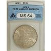 Image 1 : 1878 7/8TF $1 Strong MS64 ANACS