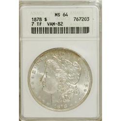 1878 7TF $1 Reverse of 1878 MS64 ANACS