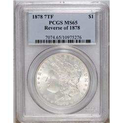 1878 7TF $1 Reverse of 1878 MS65 PCGS