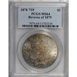 1878 7TF $1 Reverse of 1879 MS64 PCGS