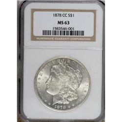 1878-CC $1 MS63 NGC