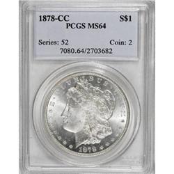 1878-CC $1 MS64 PCGS