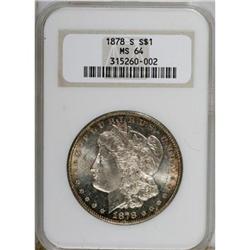 1878-S $1 MS64 NGC