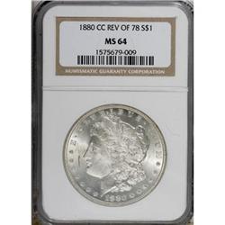 1880/79-CC $1 Reverse of 1878 MS64 NGC