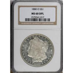 1880-O $1 Deep Mirror Prooflike MS60 NGC
