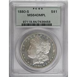 1880-S $1 Deep Mirror Prooflike MS64 PCGS