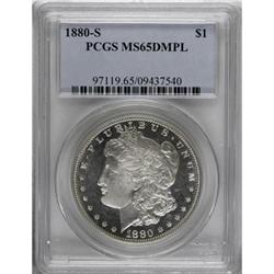 1880-S $1 Deep Mirror Prooflike MS65 PCGS