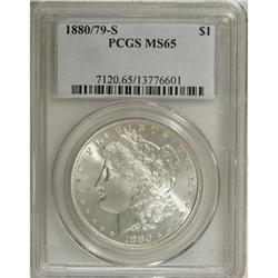 1880-S $1 8 Over 7 MS65 PCGS
