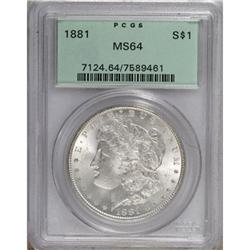 1881 $1 MS64 PCGS