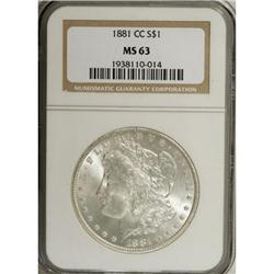 1881-CC $1 MS63 NGC