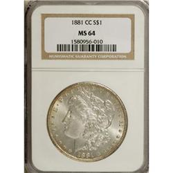 1881-CC $1 MS64 NGC