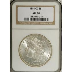 1881-CC $1 MS64 NGC
