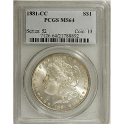 1881-CC $1 MS64 PCGS