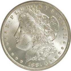 1881-CC $1 MS64 PCGS