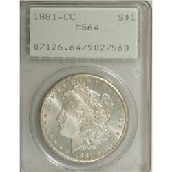 1881-CC $1 MS64 PCGS