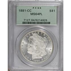 1881-CC $1 Prooflike MS64 PCGS