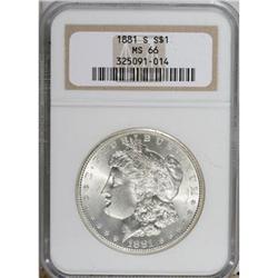 1881-S $1 MS66 NGC