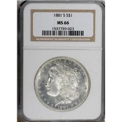 1881-S $1 MS66 NGC