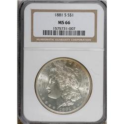 1881-S $1 MS66 NGC