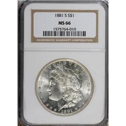 1881-S $1 MS66 NGC