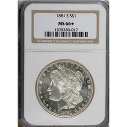 1881-S $1 MS66 NGC