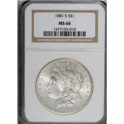 1881-S $1 MS66 NGC