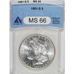 1881-S $1 MS66 ANACS