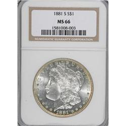 1881-S $1 MS66 NGC