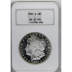1881-S $1 Deep Mirror Prooflike MS65 NGC
