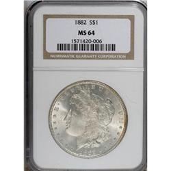 1882 $1 MS64 NGC
