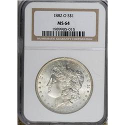 1882-O $1 MS64 NGC