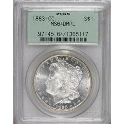 1883-CC $1 Deep Mirror Prooflike MS64 PCGS