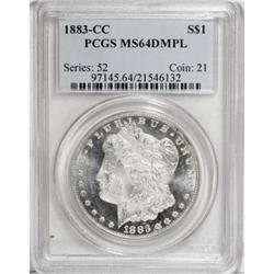 1883-CC $1 Deep Mirror Prooflike MS64 PCGS