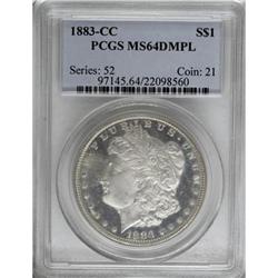1883-CC $1 Deep Mirror Prooflike MS64 PCGS