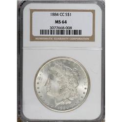 1884-CC $1 MS64 NGC