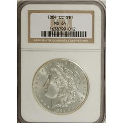 1884-CC $1 MS64 NGC