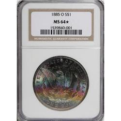 1885-O $1 MS64 NGC