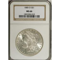 1885-O $1 MS66 NGC