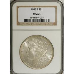 1885-S $1 MS63 NGC