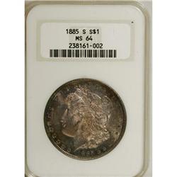 1885-S $1 MS64 NGC