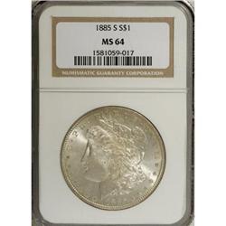 1885-S $1 MS64 NGC