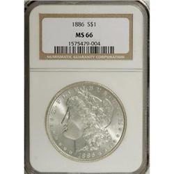 1886 $1 MS66 NGC