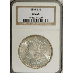 1886 $1 MS66 NGC
