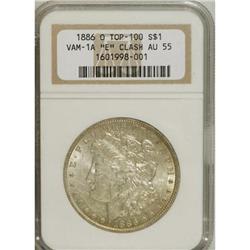 1886-O $1 AU55 NGC