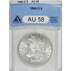 1886-O $1 AU58 ANACS