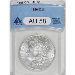 1886-O $1 AU58 ANACS
