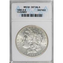 1886-S $1 MS60 ANACS