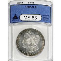 1886-S $1 MS63 ANACS