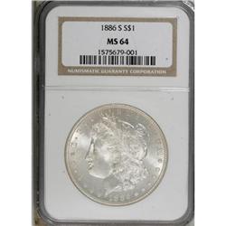 1886-S $1 MS64 NGC