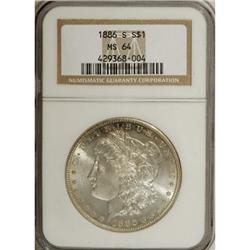 1886-S $1 MS64 NGC